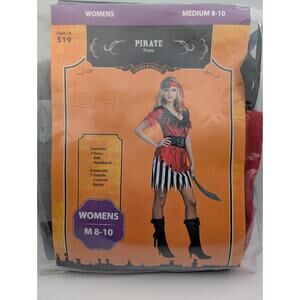 Trick & Treats Womens M 8-10 Halloween Outfit "Pirate Outfit " NEW Complete
